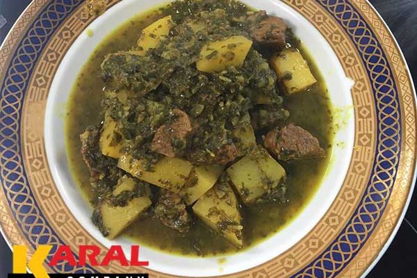 طرز تهیه خورشت آلو گشنیز جنوب در ظروف کارال